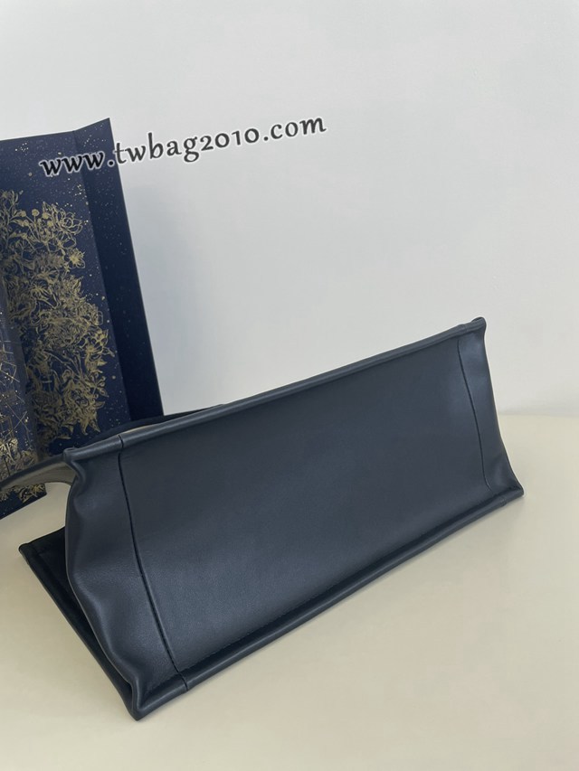 Dior专柜新款迪奥高仿原单蓝色老花中号Tote托特包购物包 djfk1685